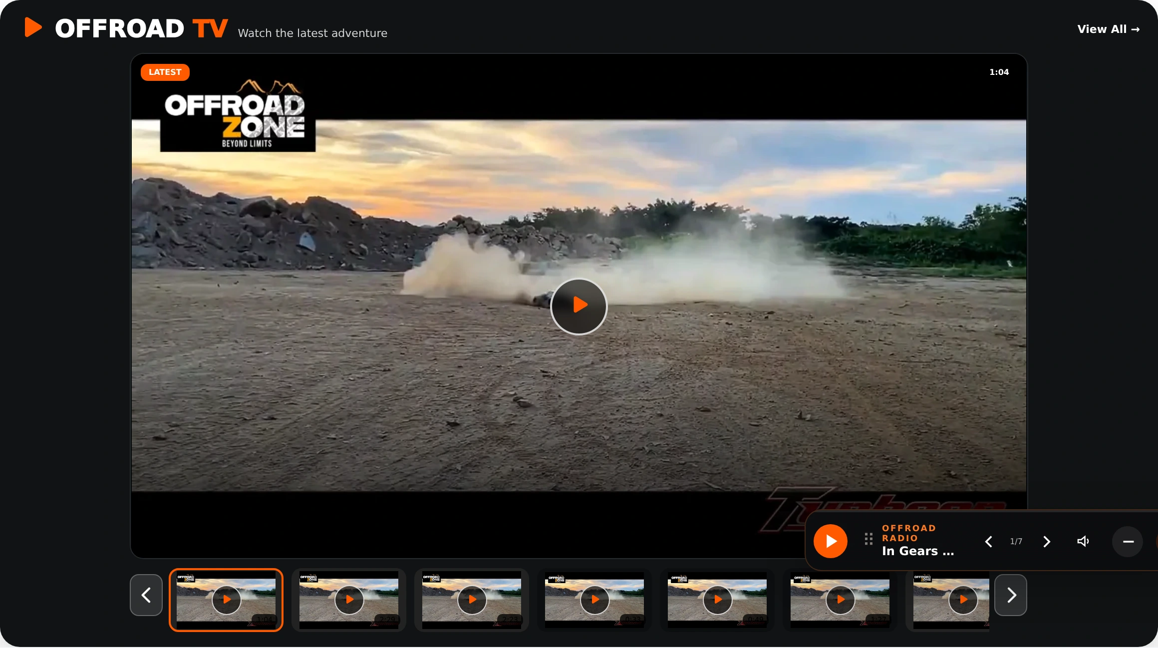 TV & video from OffroadZone